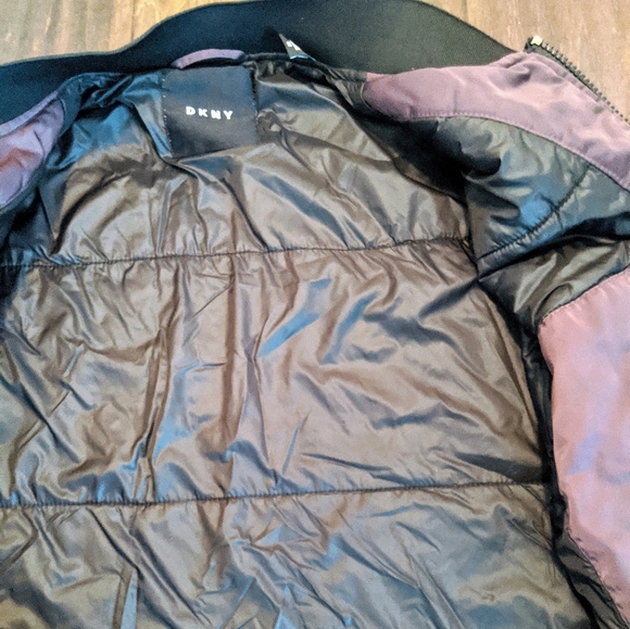 NWOT DKNY Nylon Purple Bomber - Picture 9 of 9